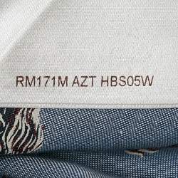 مملوكة مسبقًا Louis Vuitton Blue Lion Print Cotton Shirt M