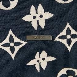 Louis Vuitton Navy Blue Monogram Gradient Cotton Jersey T-Shirt XXL