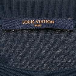 Louis Vuitton Navy Blue Monogram Gradient Cotton Jersey T-Shirt XXL