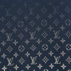 Louis Vuitton Navy Blue Monogram Gradient Cotton Jersey T-Shirt XXL
