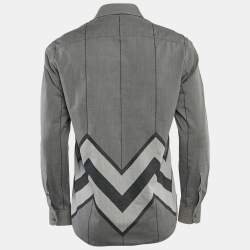 Louis Vuitton Grey Printed Cotton Karakoram Shirt M
