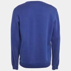 Pre Owned Louis Vuitton Blue Flag Print Cotton Blend Sweatshirt XXL