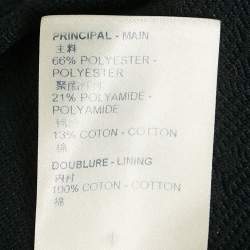 Louis Vuitton Navy Blue Logo Jacquard Knit Zip-Up Jacket XXL