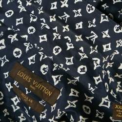 Louis Vuitton Blue Monogram Cotton Regular Fit Shirt XXL