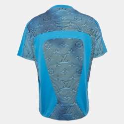 Louis Vuitton Blue Gradient 2054 Monogram Jersey T-Shirt L