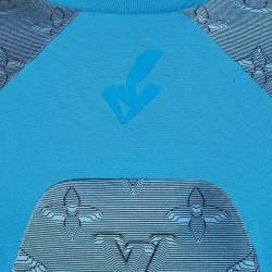 Louis Vuitton Blue Gradient 2054 Monogram Jersey T-Shirt L