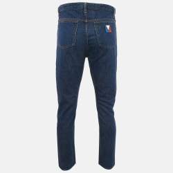 Louis Vuitton Blue Denim Regular Fit Jeans M Waist 32"