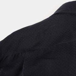 Louis Vuitton Navy Silk Evening Regular Long Sleeve Shirt Size 39