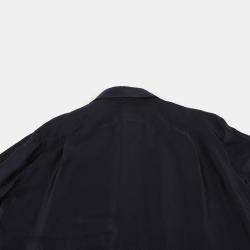 Louis Vuitton Navy Silk Evening Regular Long Sleeve Shirt Size 39