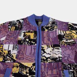  Louis Vuitton Multi Cotton Damier Pictorial Blouson Size XL 