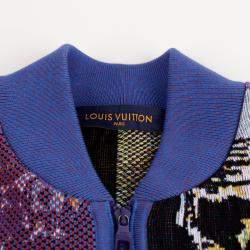  Louis Vuitton Multi Cotton Damier Pictorial Blouson Size XL 