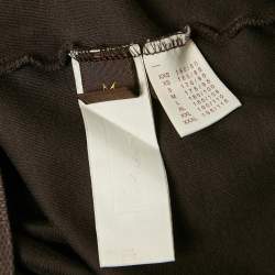 Louis Vuitton Brown Damier Print Jersey Long Sleeve T-Shirt M
