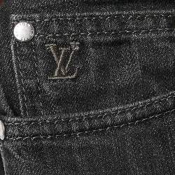 Louis Vuitton Grey Denim Regular Fit Jeans L Waist 33"