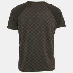 Louis Vuitton Brown Damier Print Jersey Crewneck T-Shirt S