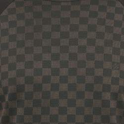 Louis Vuitton Brown Damier Print Jersey Crewneck T-Shirt S