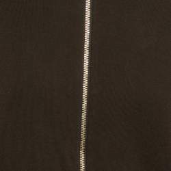 Louis Vuitton Brown Cotton Knit Zip-Up Jacket XL