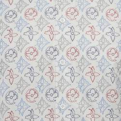 Louis Vuitton White Monogram Jacquard Short-Sleeve Shirt M
