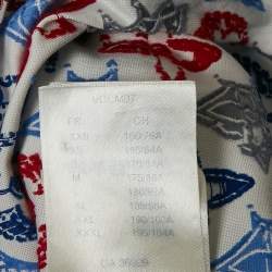 Louis Vuitton White Monogram Jacquard Short-Sleeve Shirt M