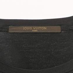 مملوكة مسبقًا Louis Vuitton Black Damier Print Jersey Raglan Sleeve T-Shirt L