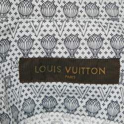 Pre Owned Louis Vuitton Blue Air Balloon Print Cotton Shirt M
