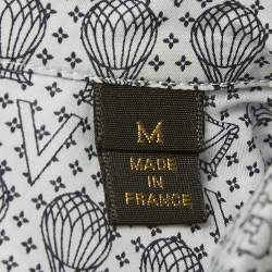 Pre Owned Louis Vuitton Blue Air Balloon Print Cotton Shirt M