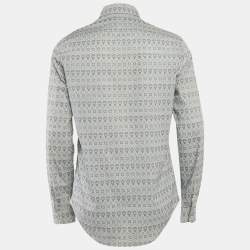 Pre Owned Louis Vuitton Blue Air Balloon Print Cotton Shirt M