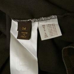 Louis Vuitton Brown Damier Ebene Print Jersey Long Raglan Sleeve T-Shirt M
