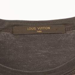 Louis Vuitton Brown Damier Ebene Print Jersey Long Raglan Sleeve T-Shirt M