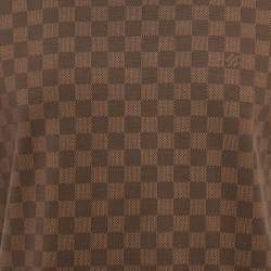Louis Vuitton Brown Damier Print Jersey Raglan Sleeve T-Shirt M