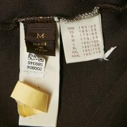 Louis Vuitton Brown Damier Print Jersey Raglan Sleeve T-Shirt M