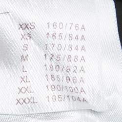 مملوكة مسبقًا Louis Vuitton Black Cotton Damier Graphite Pocket Short-Sleeve Shirt M