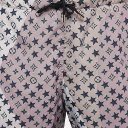 Louis Vuitton Pink Monogram Print Synthetic Swim Shorts M