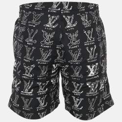 Louis Vuitton Black LV Cartoons Board Swim Shorts M