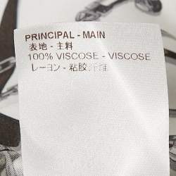 Louis Vuitton White Chain and Belt Print Crepe Shirt M