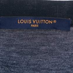 Louis Vuitton Navy Blue Jersey Crewneck T-Shirt L