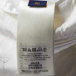Louis Vuitton White Monogram Cotton Napolitana Jacket L