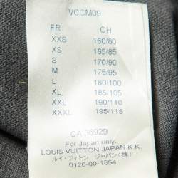 Pre Owned Louis Vuitton Charcoal Grey Cotton Crew Neck T-Shirt M