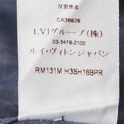 Louis Vuitton Blue Monogram Dobby Denim Button Front Shirt M