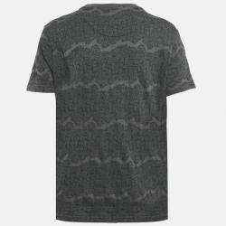 Louis Vuitton Grey Christopher Nemeth Rope Print Jersey Crewneck T-Shirt S