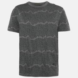 Louis Vuitton Grey Christopher Nemeth Rope Print Jersey Crewneck T-Shirt S