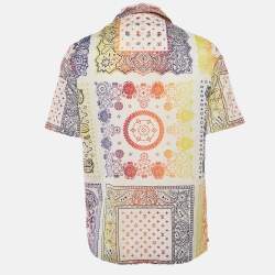 Louis Vuitton x Fragment Design Multicolor Bandana Print Cotton Short Sleeve Shirt M