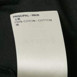Louis Vuitton Black Cotton Logo Embossed Crew Neck T-Shirt XL