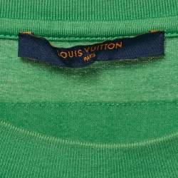 Louis Vuitton Green LV Embossed Jersey Crewneck T-Shirt XL