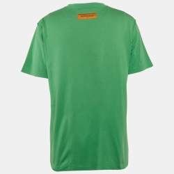 Louis Vuitton Green LV Embossed Jersey Crewneck T-Shirt XL