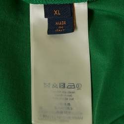 Louis Vuitton Green LV Embossed Jersey Crewneck T-Shirt XL