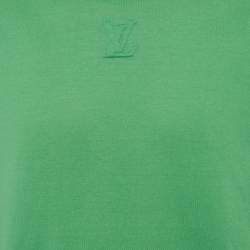 Louis Vuitton Green LV Embossed Jersey Crewneck T-Shirt XL