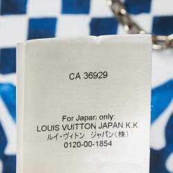 Louis Vuitton Blue Mix Monogram Print Cotton Crew Neck T-Shirt S