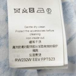 Louis Vuitton Blue Mix Monogram Print Cotton Crew Neck T-Shirt S