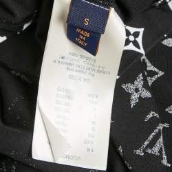 Louis Vuitton Black Monogram Gradient Print Cotton Crew Neck T-Shirt S