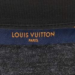 Louis Vuitton Black Monogram Gradient Print Cotton Crew Neck T-Shirt S